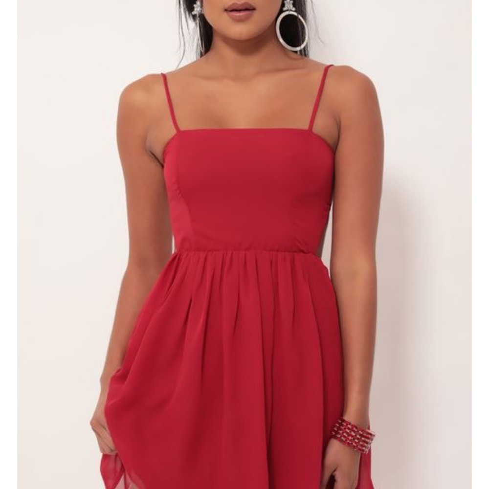 lucy in the sky red short dress - Picture 4 of 4